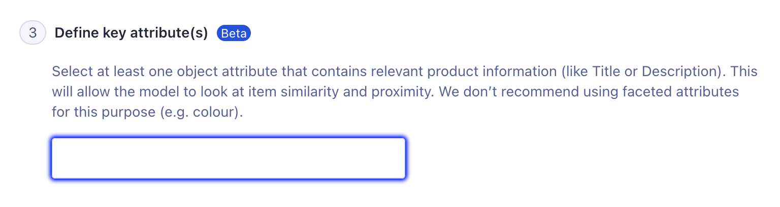 Define key attributes for content-based filtering to improve the Related Products model