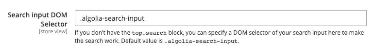 Search input DOM selector