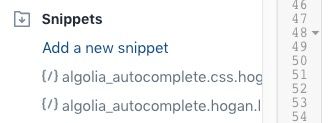 Create the Snippet file